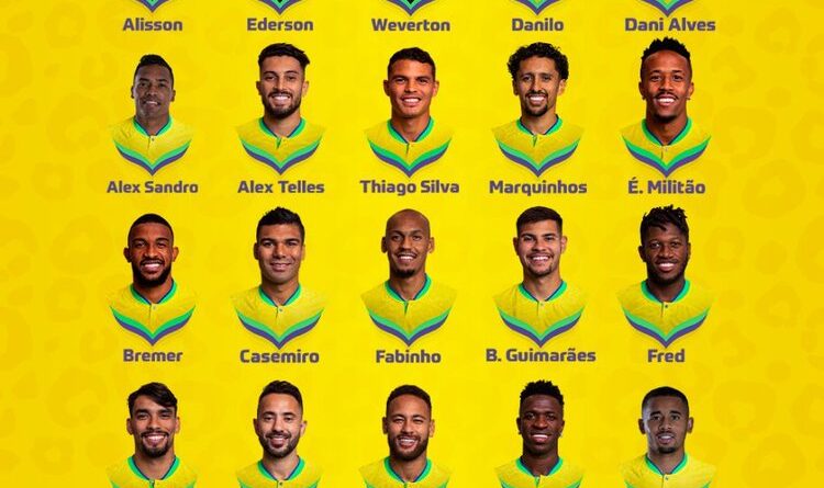 Brazil World Cup Squad 2022 Brasil Announced Their Final Squad For Fifa World Cup 2022 Goalpost