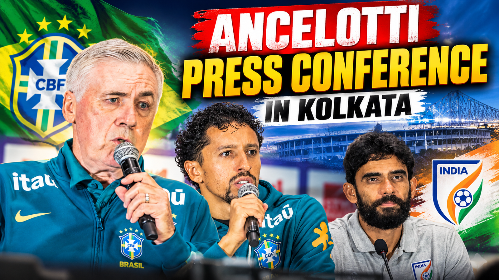 Ancelotti Praises India’s Football Passion as Brazil Prepare for Kolkata Friendly