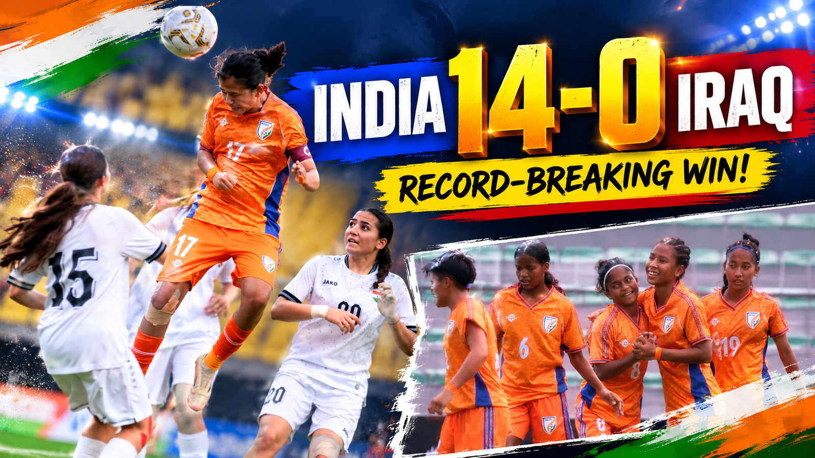 India U17 Women Make History With Record 14-0 Win Over Iraq